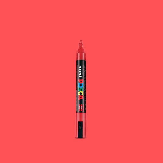 Uni Posca PC-5M Fluorescent Red