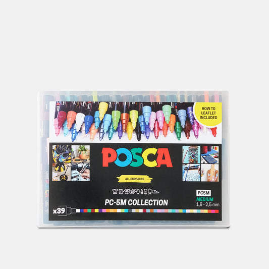 Uni Posca Markers PC-5M Set of 39 Colours