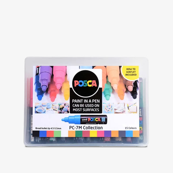 Uni Posca Markers PC-7M Set of 15 Colours