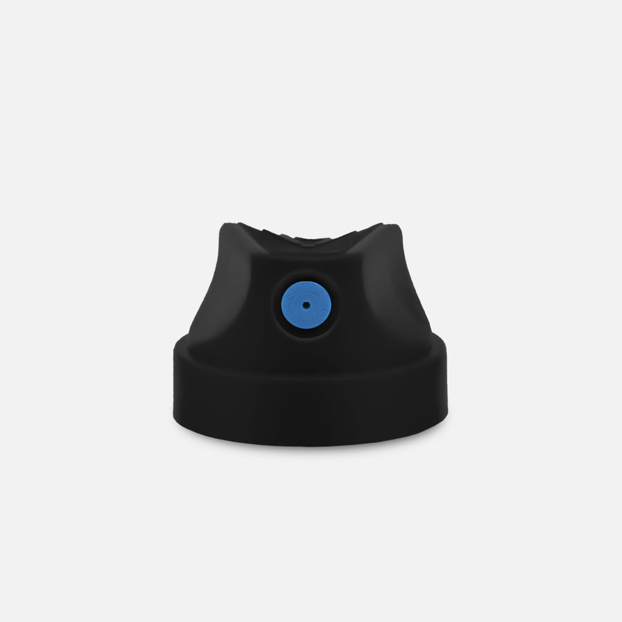 Soft black cap blue dot spray paint nozzle for skinny lines