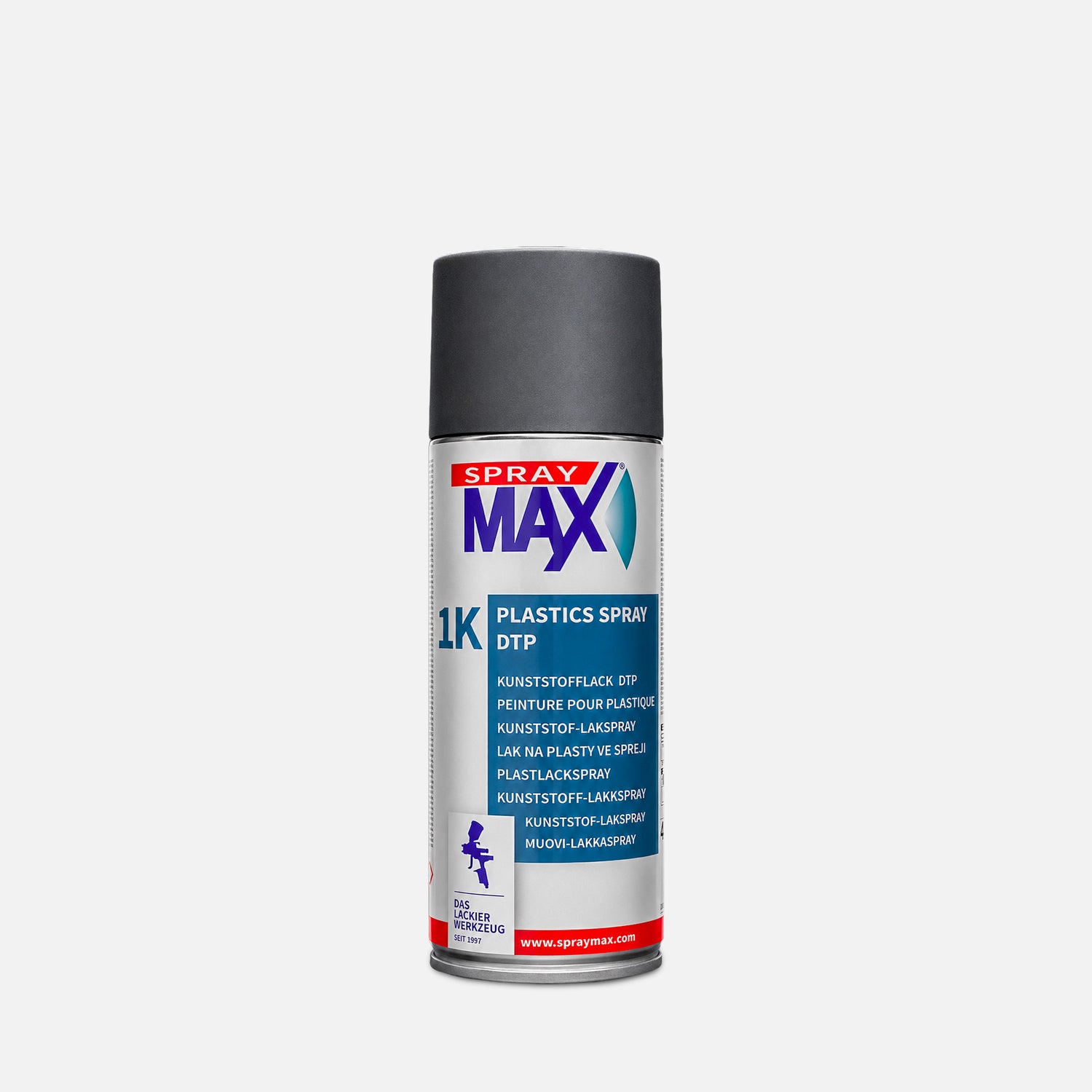 SprayMax 1K Plastics Spray DTP - 400ml — Dark Grey