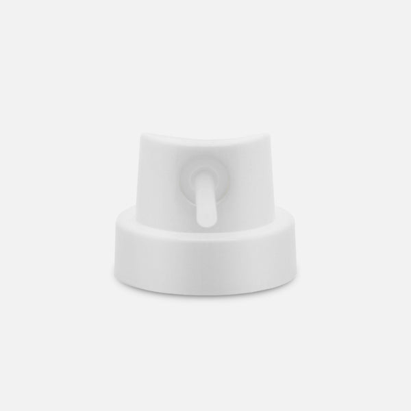 Skinny pipe cap spray paint nozzle for skinny lines